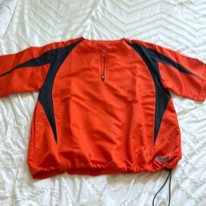 Bombah, size small, orange and black shirt